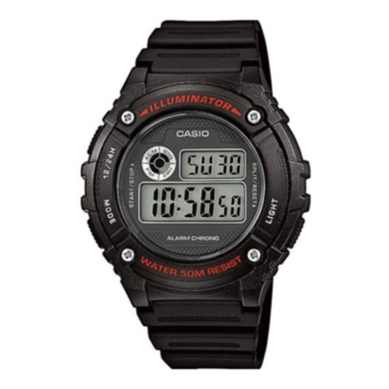 CASIO - Reloj W-216h-1a Hombre Digital Resina CASIO