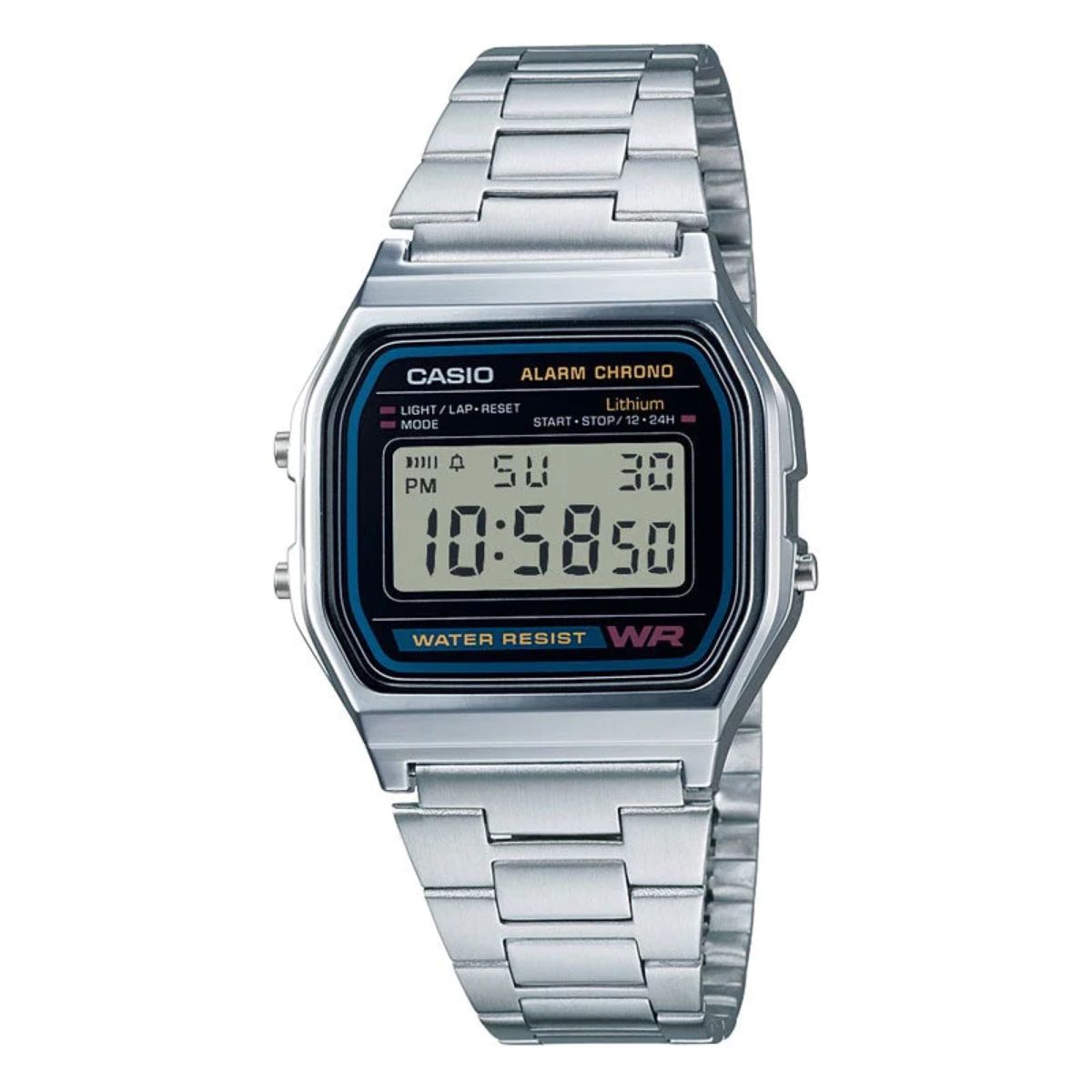 CASIO - Reloj A158wa-1df Unisex Digital Metal CASIO