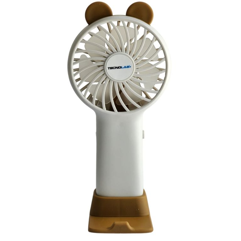 TECNOLAB Mini Ventilador Portátil Recargable Blanco TL672W