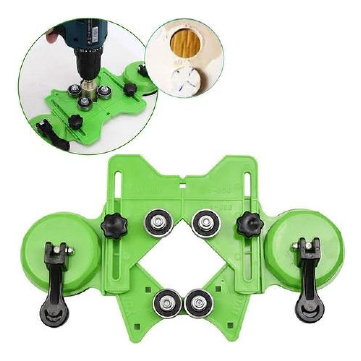 GENERICO - Guía Agujero Perforación Vidrio Cerámica Azulejos Taladro