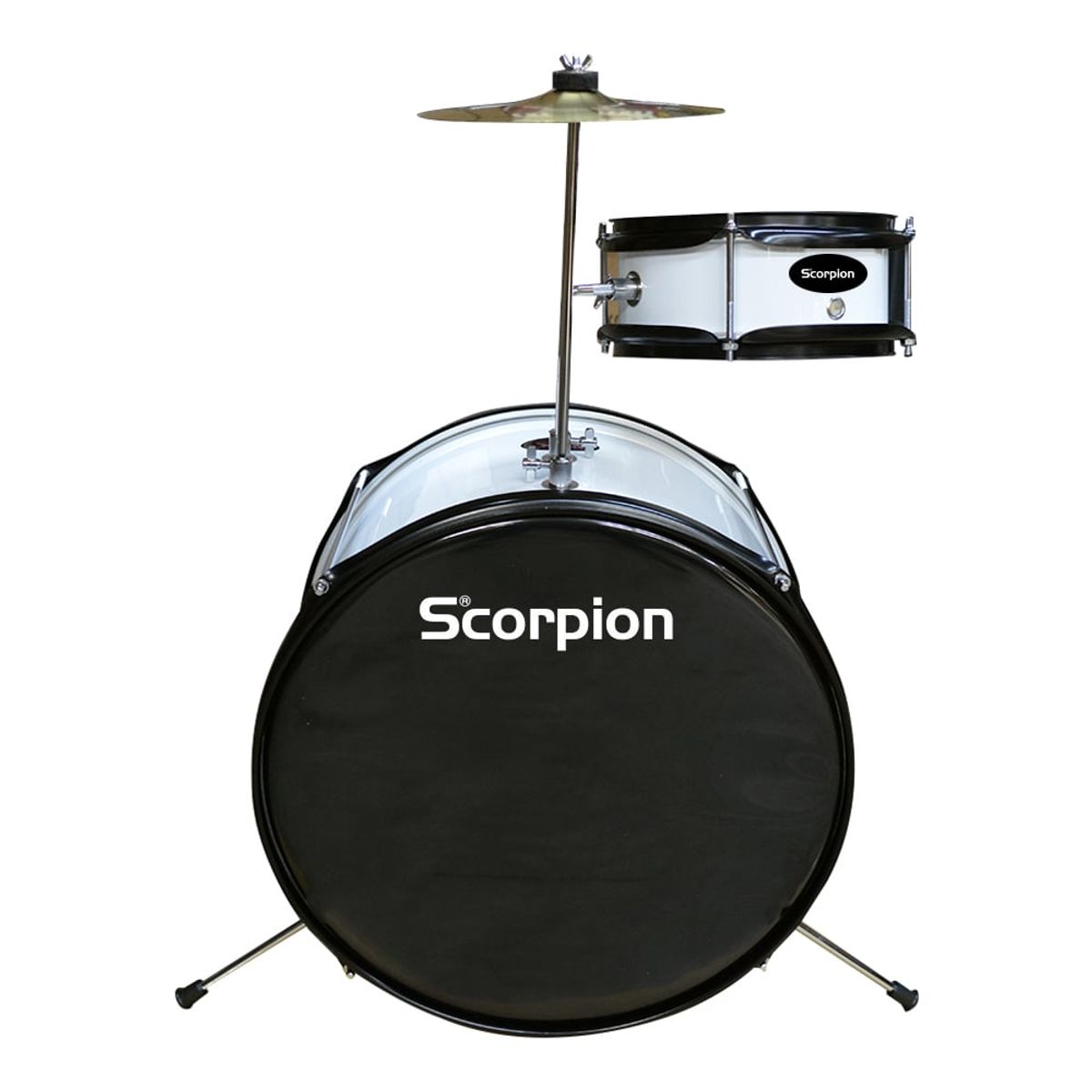 SCORPION - BATERIA NIÑO 2PCS COLOR BLANCO SBJ-2WH SCORPION