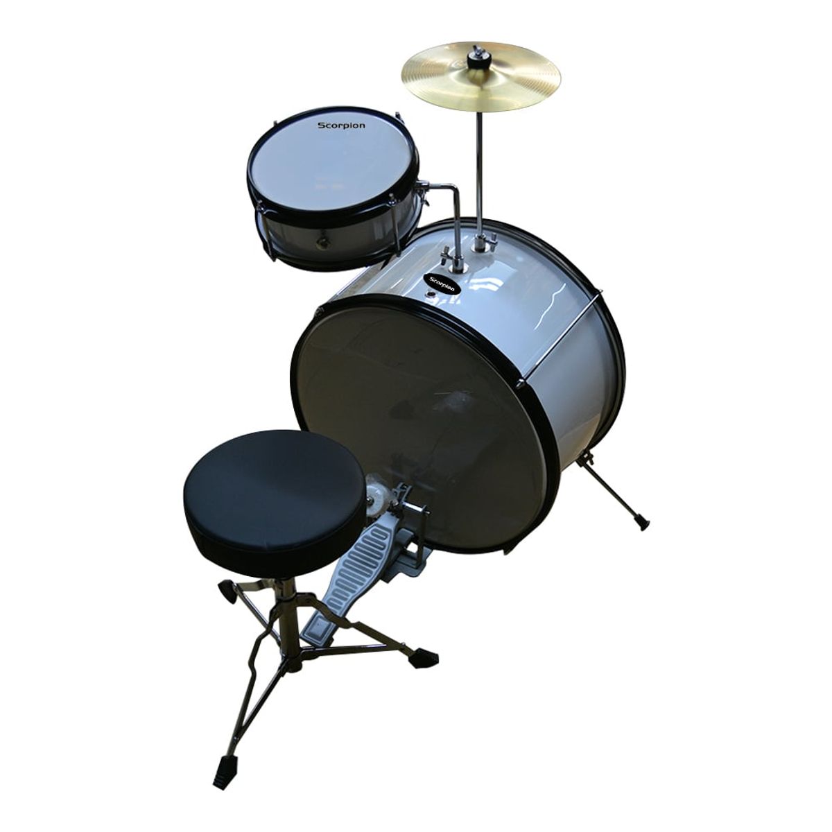 SCORPION - BATERIA NIÑO 2PCS COLOR BLANCO SBJ-2WH SCORPION