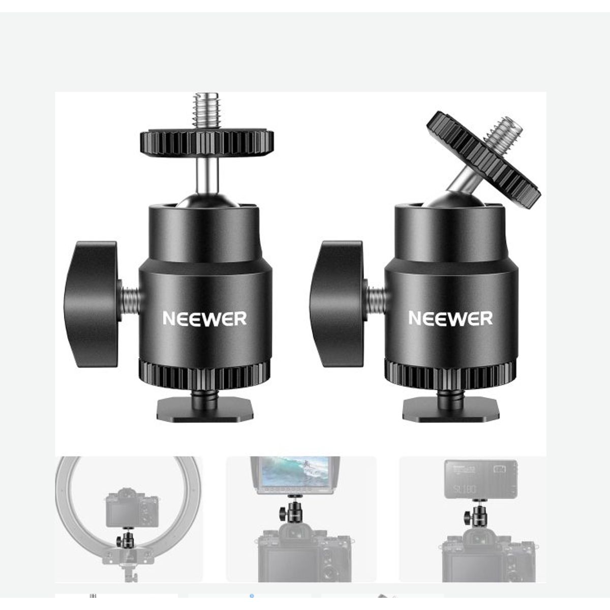 NEEWER - MINI CABEZAL DE BOLA NEEWER ST17 CON ZAPATA FRÍA