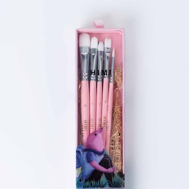 HIMI - Himi - Miya Little Bird Set De 5 Pinceles Rosado