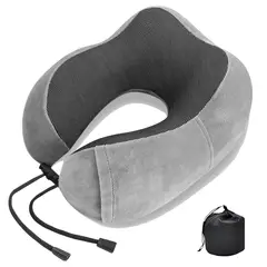 GENERICO - Almohada Viscoelastica Viaje Cuello Cojín Relajante Tapa Ojo
