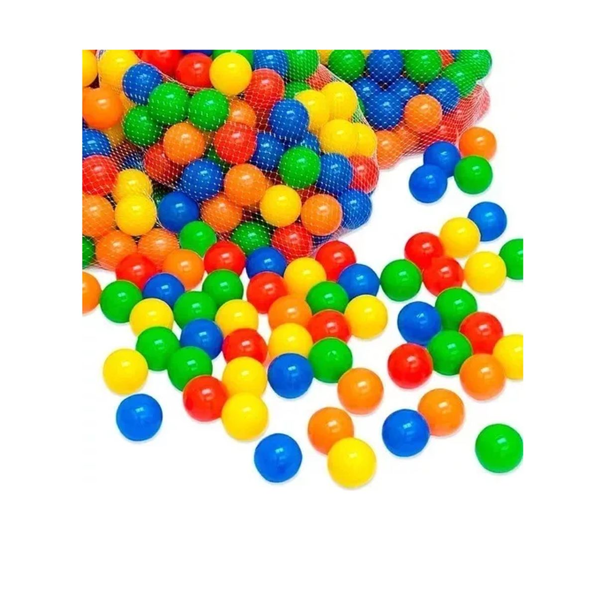 GENERICO - Pack 100 Pelotas Plásticas Para Piscina Colores Surtidos