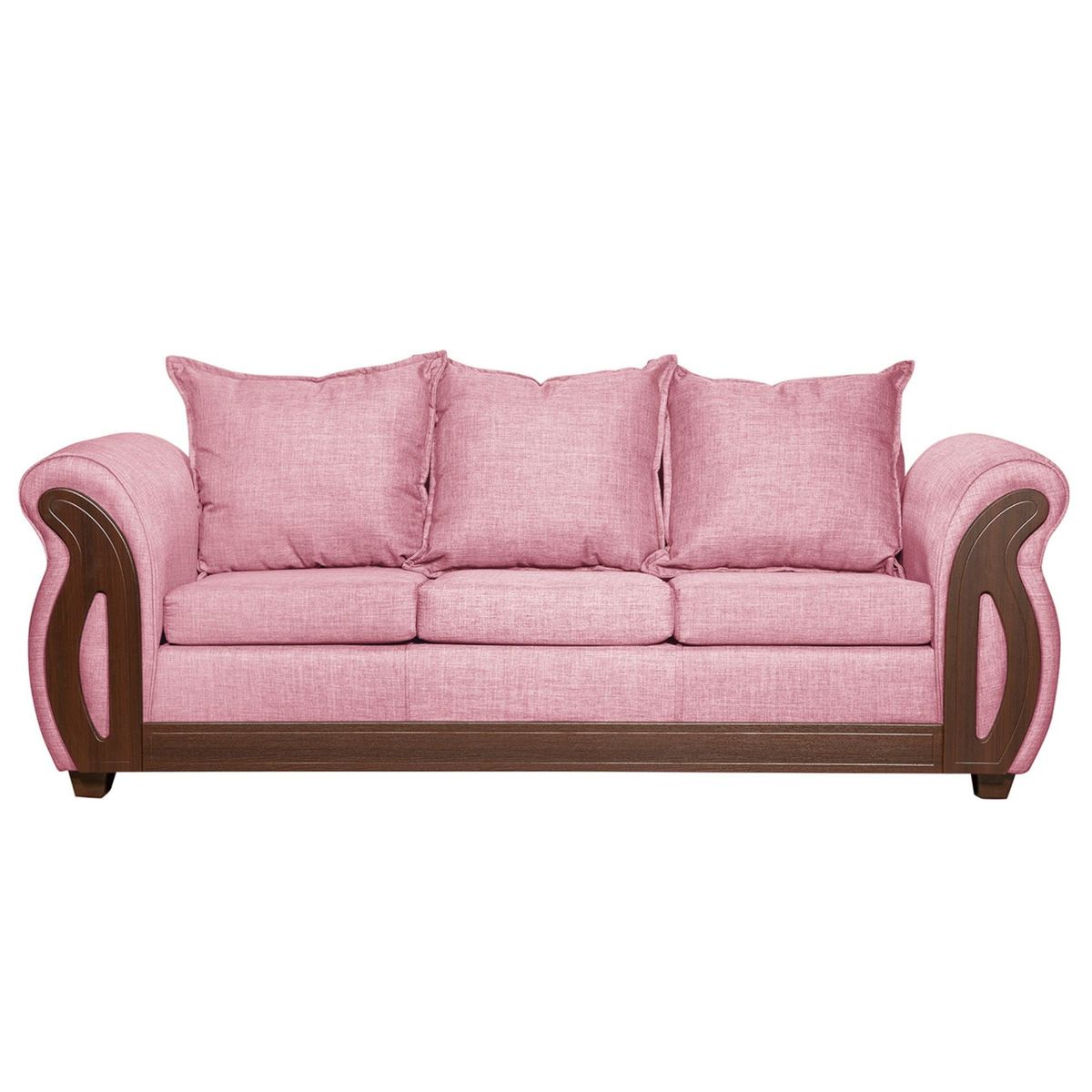 RUZAM MOBEL - SOFÁ 3 CUERPOS ISIDORA PALO ROSA