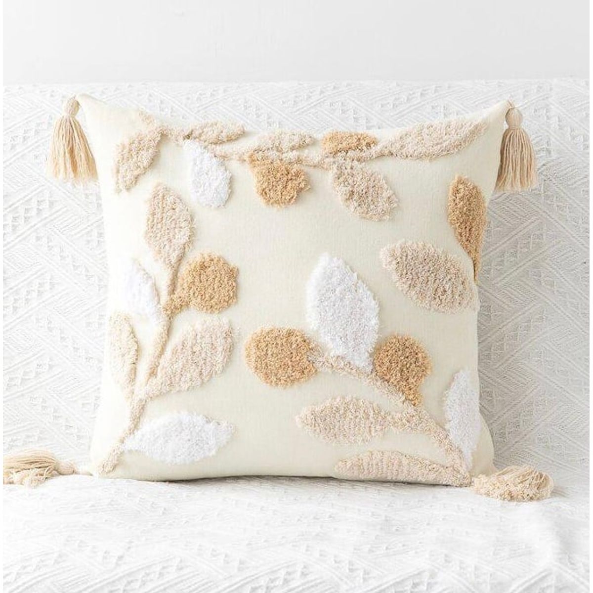 GENERICO - SET 4 FUNDA PARA COJIN MODELO BOHO 45X45 C6