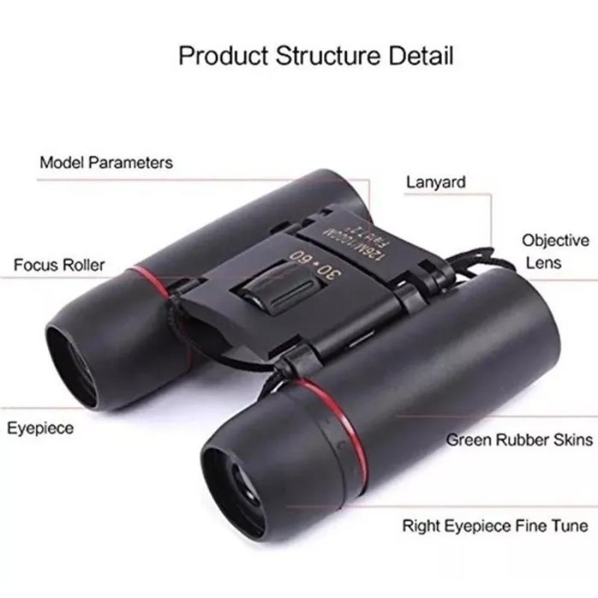 GENERICO - Binocular 30x60 Mini Binoculares Profesionales Prismaticos
