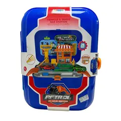 GENERICO - MOCHILA MALETA JUGUETE DISEÑO ESTACION DE SERVICIOS
