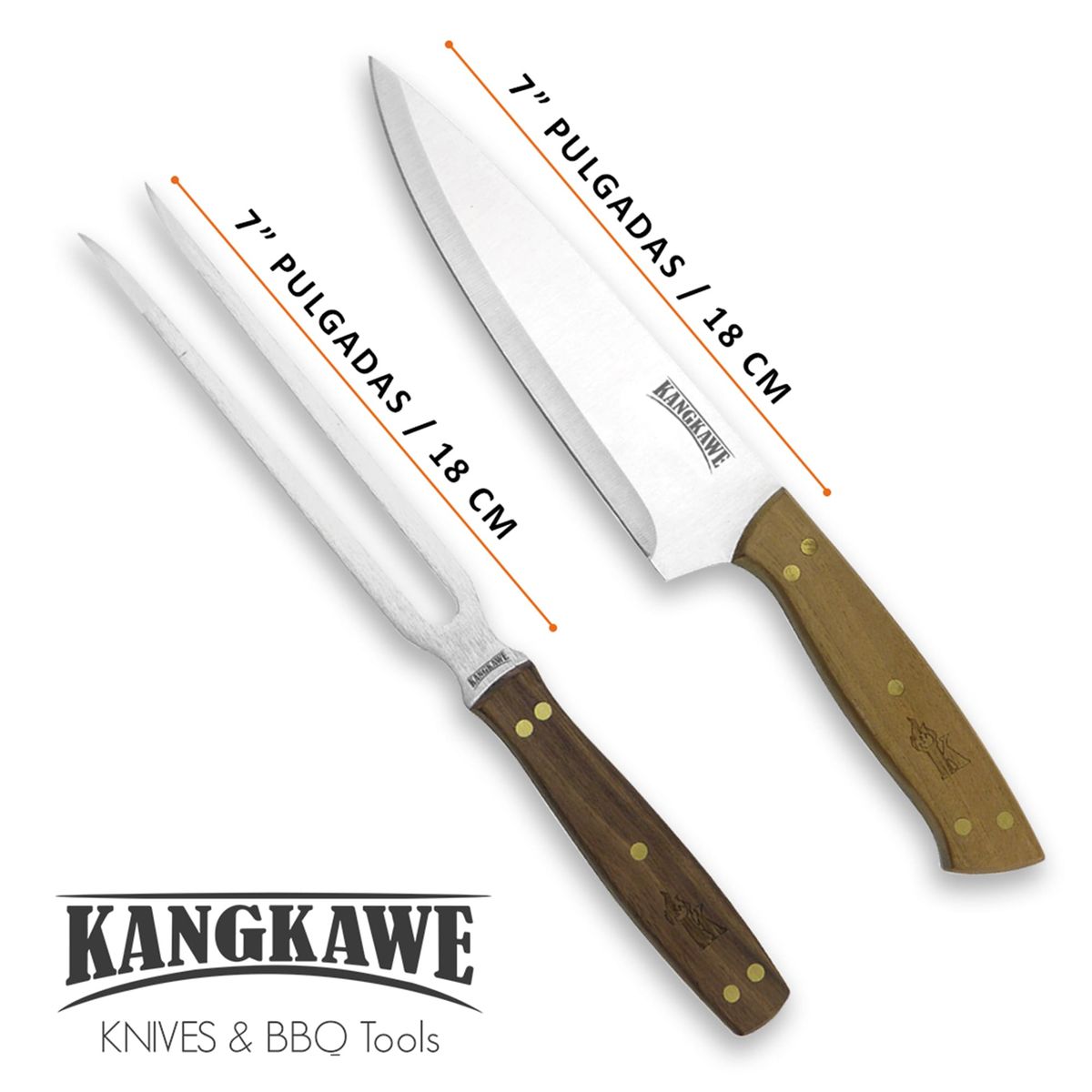 KANGKAWE - Set Parrillero Tenedor y Cuchillo