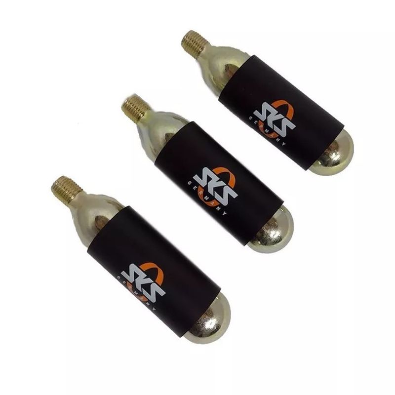 SKS GERMANY - Cartucho Co2 De 24 Gr Sks Con Rosca Inflado, Bicicleta Mtb