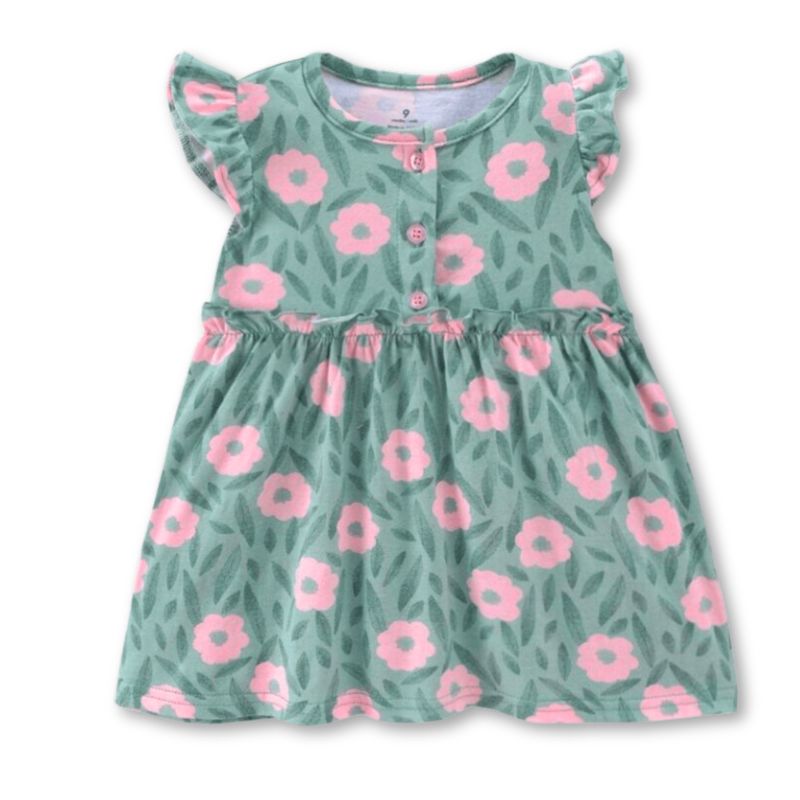 JUMP KIDS - Vestido Sin Mangas Estampado Bebé Niña 9 a 36 Meses Pink Flower