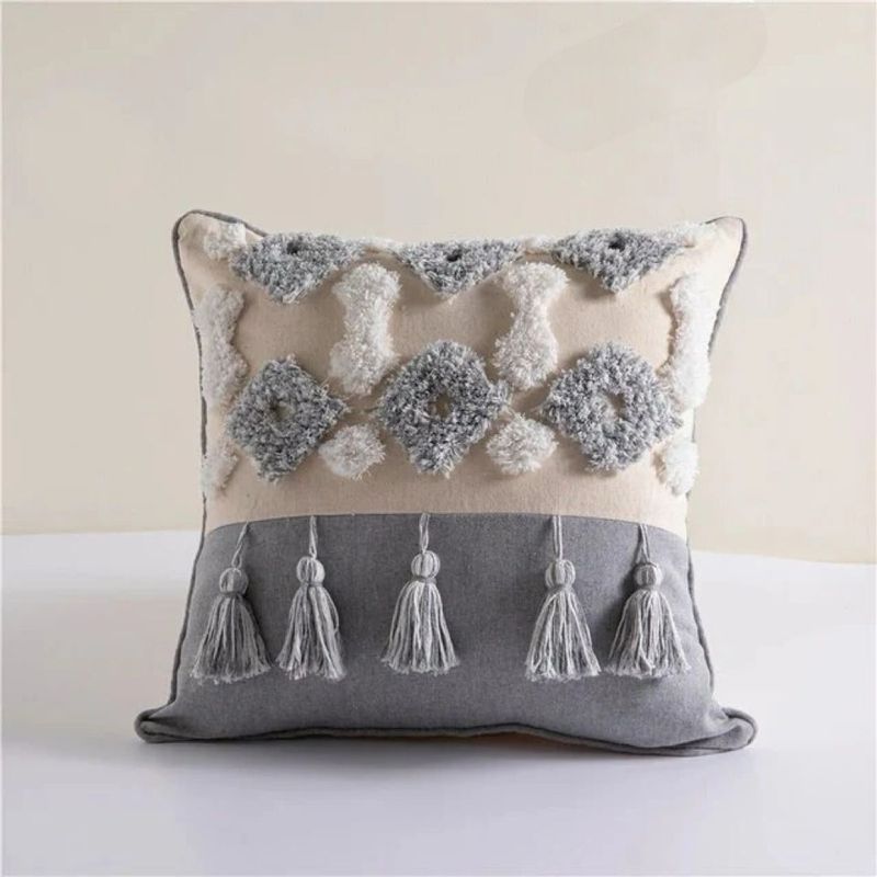 GENERICO - SET 4 FUNDA PARA COJIN MODELO BOHO 45X45 C4
