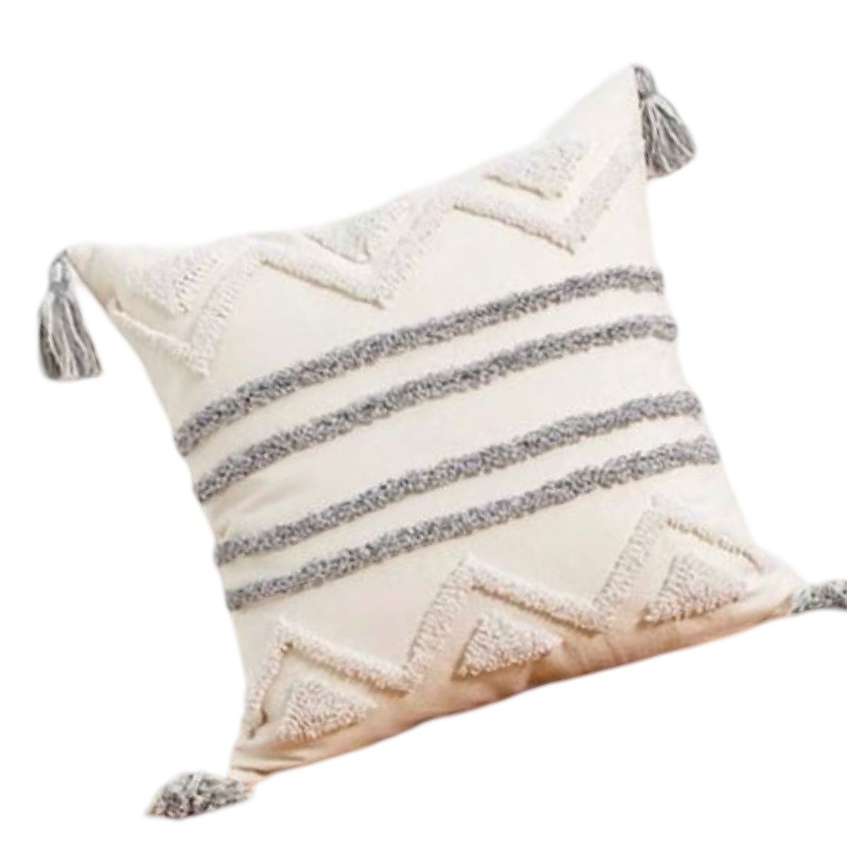 GENERICO - SET 4 FUNDA PARA COJIN MODELO BOHO 45X45