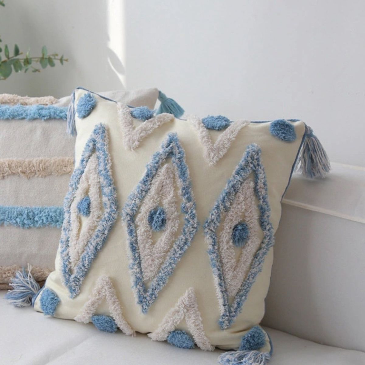 GENERICO - SET 4 FUNDA PARA COJIN MODELO BOHO 45X45