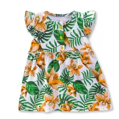 JUMP KIDS - Vestido Sin Mangas Estampado Bebé Niña 9 a 36 Meses Hawaiian Princess