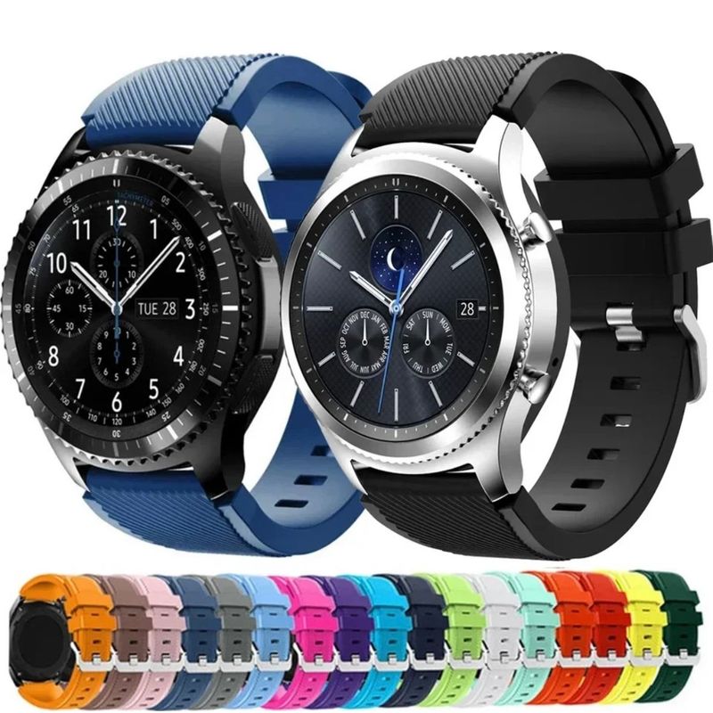GENERICO - Correas Clasicas Para Samsung-huawei Silicona 20-22mm