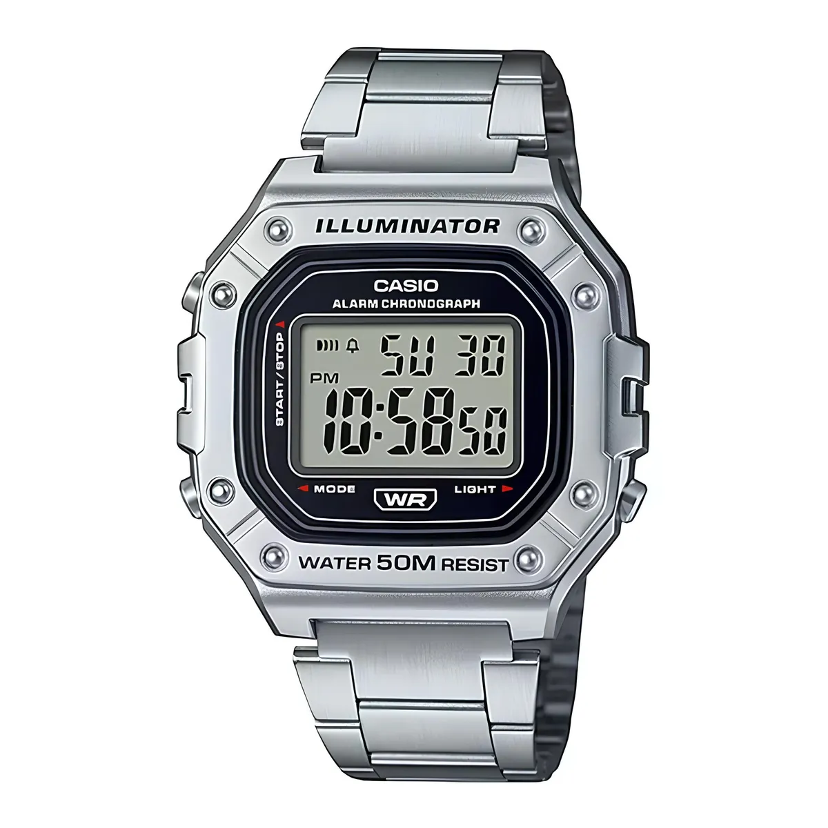 CASIO - Reloj W-218hd-1av Hombre Digital Metal CASIO