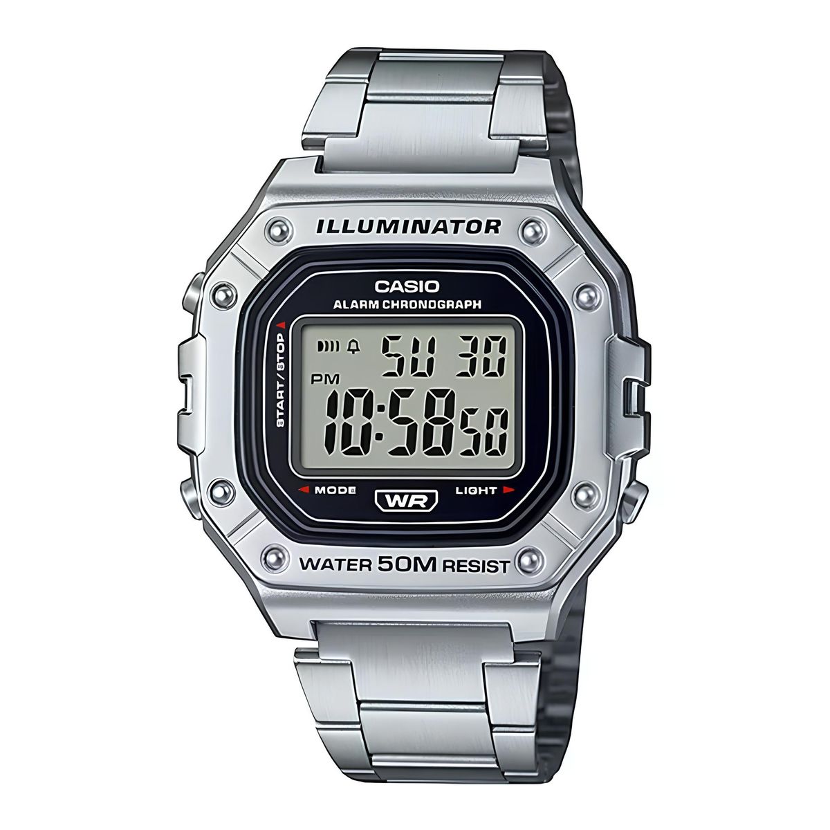 CASIO - Reloj W-218hd-1av Hombre Digital Metal CASIO