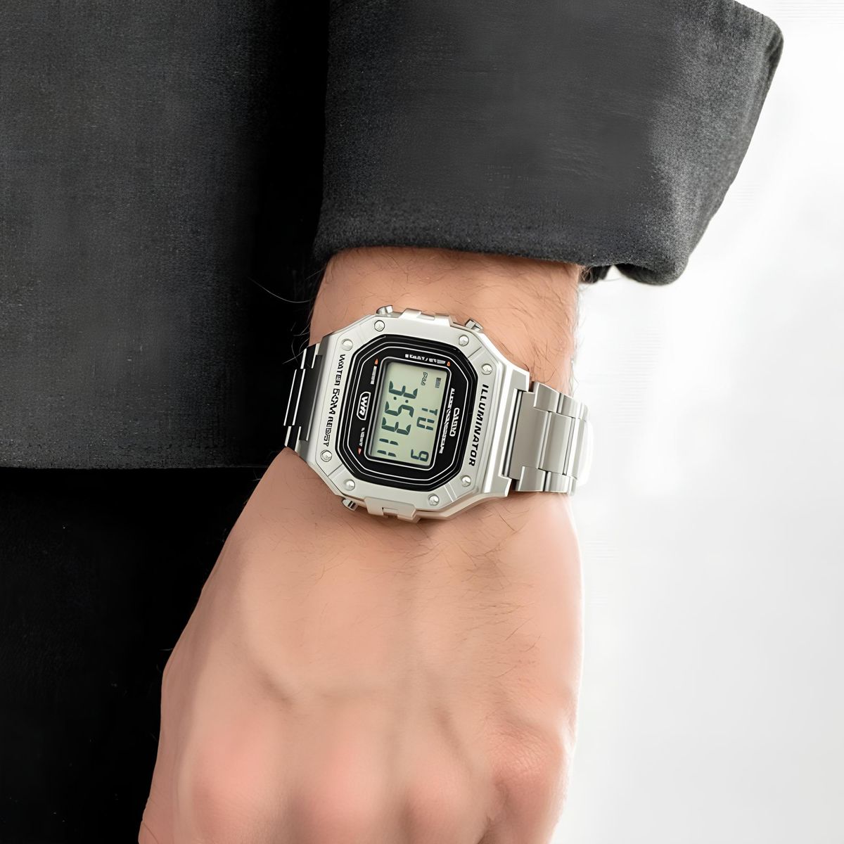 CASIO - Reloj W-218hd-1av Hombre Digital Metal CASIO