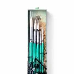 HIMI - - Miya Little Bird Set De 5 Pinceles Acuarela Verde