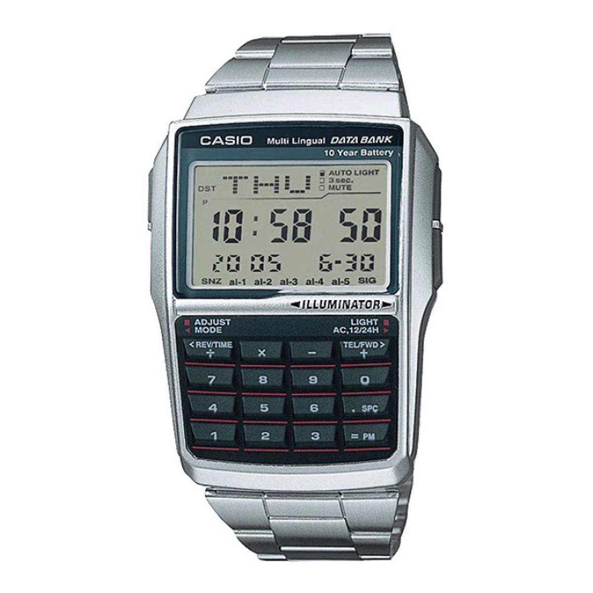 CASIO - Reloj Dbc-32d-1a Hombre Digital Metal CASIO