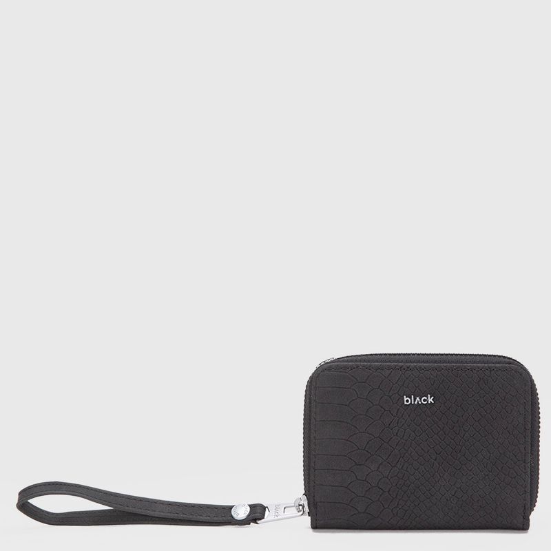 BUBBA - Billetera Snake Black Mini Black Bubba