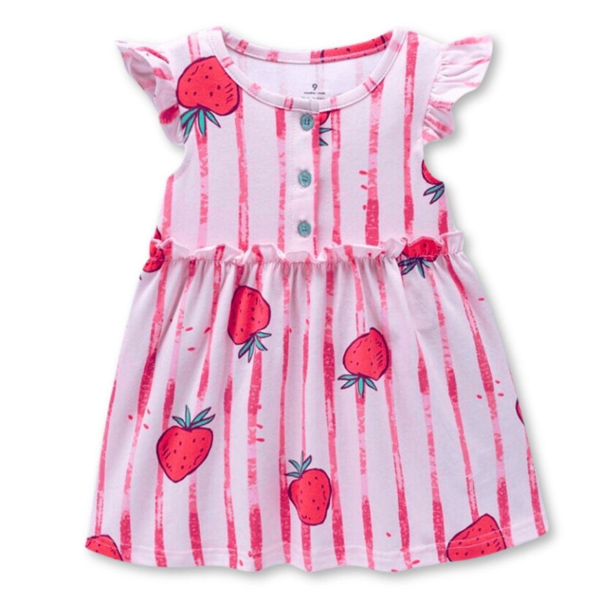 JUMP KIDS - Vestido Sin Mangas Estampado Bebé Niña 9 a 36 Meses Fresh Fruits
