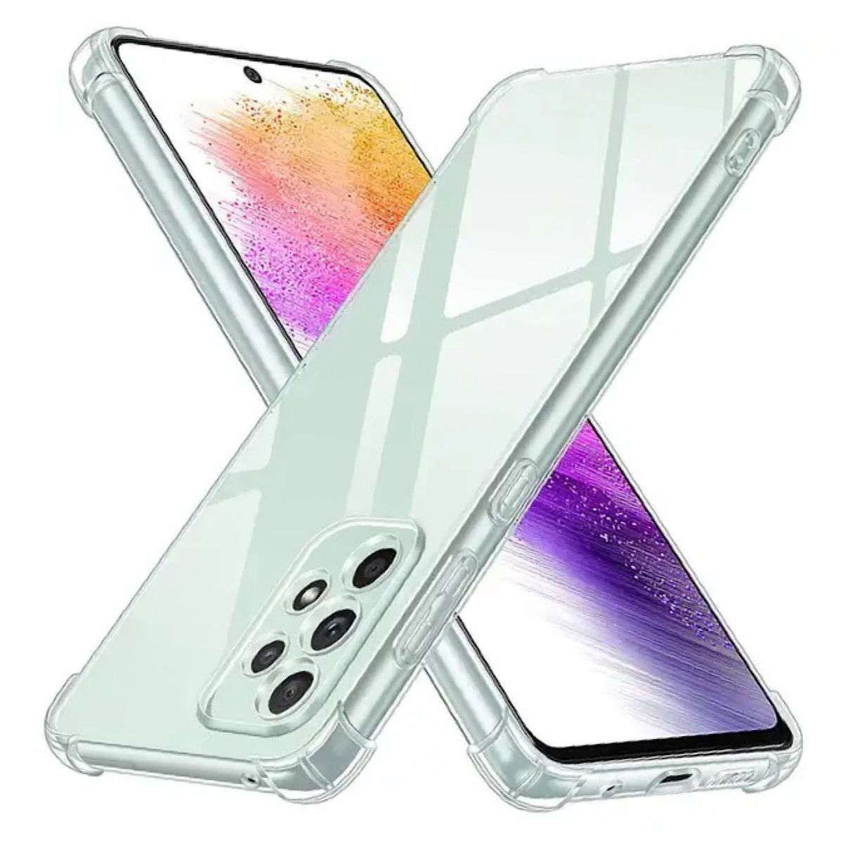 GENERICO - Carcasa Transparente Reforzada Para Samsung A73 5G