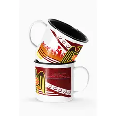 S/M - Taza Lechero Enlozado Union Española Deportes Fútbol Chileno