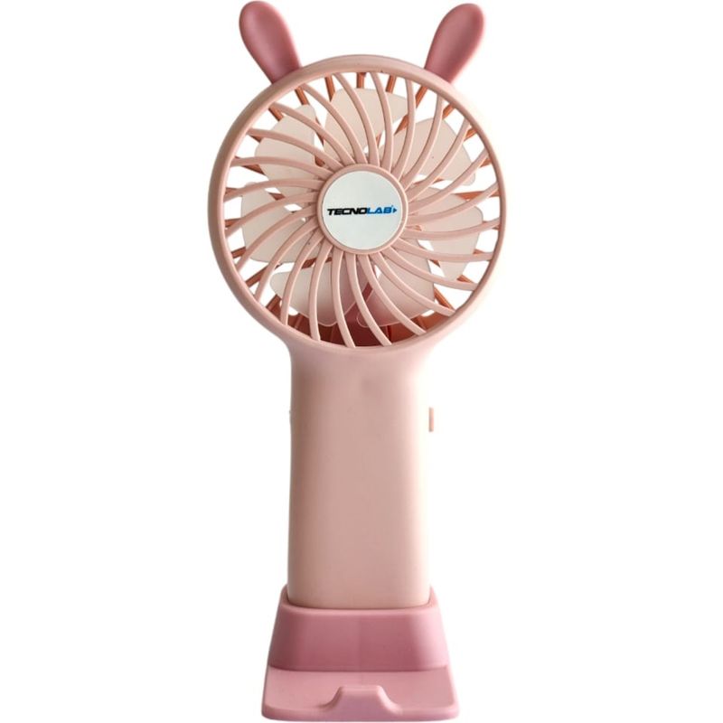 TECNOLAB - Mini Ventilador Portátil Recargable Tecnolab Rosa TL672P