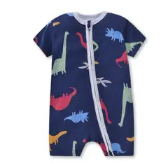 JUMP KIDS - Enterito Corto 100% Algodón Bebé Niño 6 a 24 Meses Dinosaurs