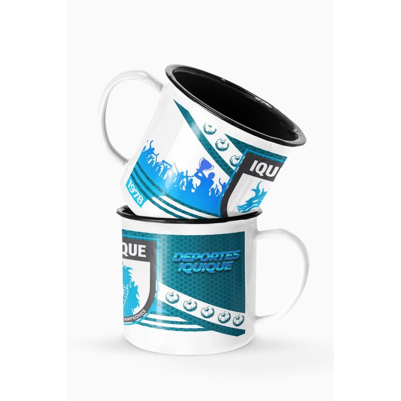 S/M - Taza Lechero Enlozado Deportes Iquique Fútbol Chileno