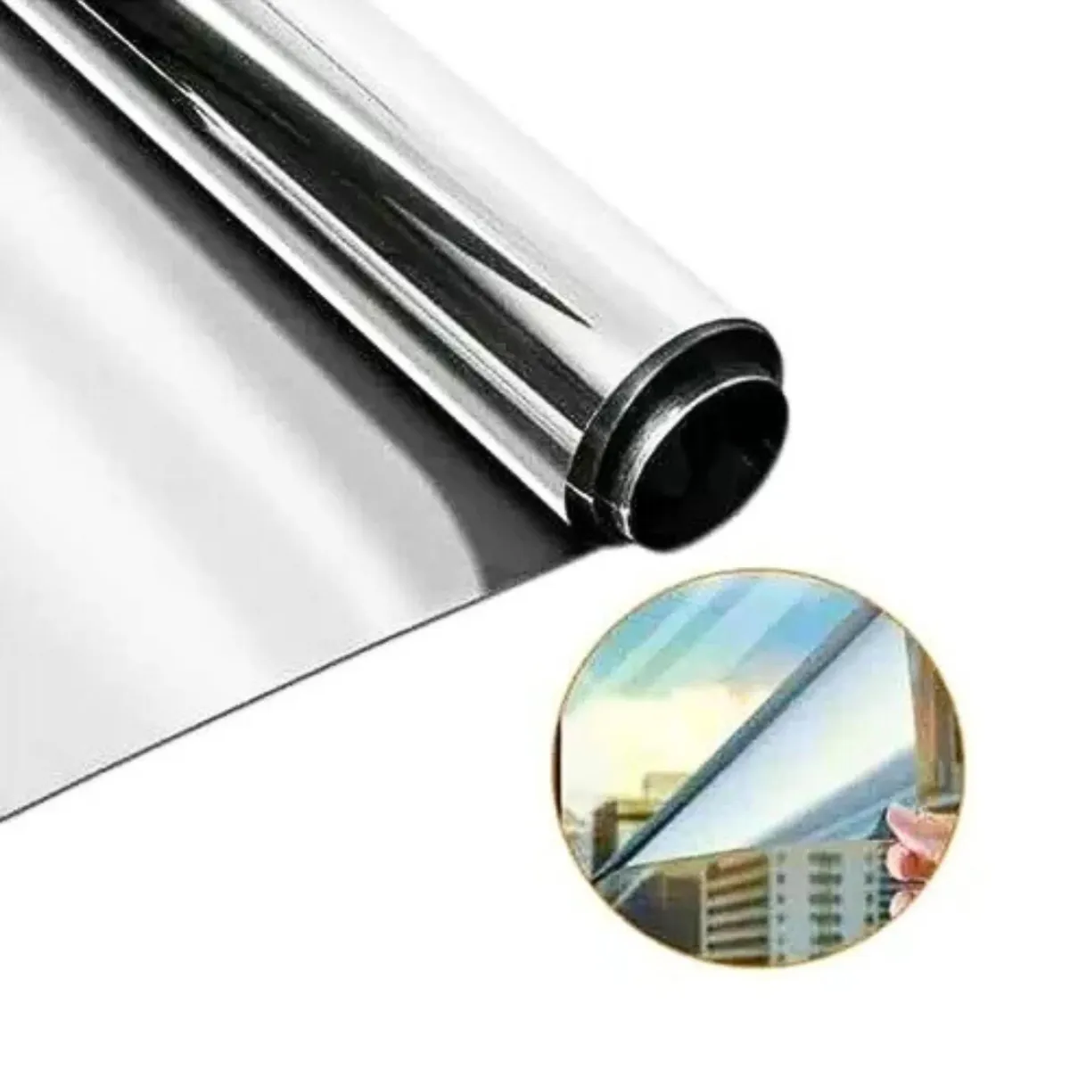 GENERICO - Papel Polarizado Efecto Espejo De 50x300 Cm Para Casas autos