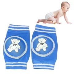 GENERICO - Rodilleras Gateo Bebé Antideslizante Azul Diseño