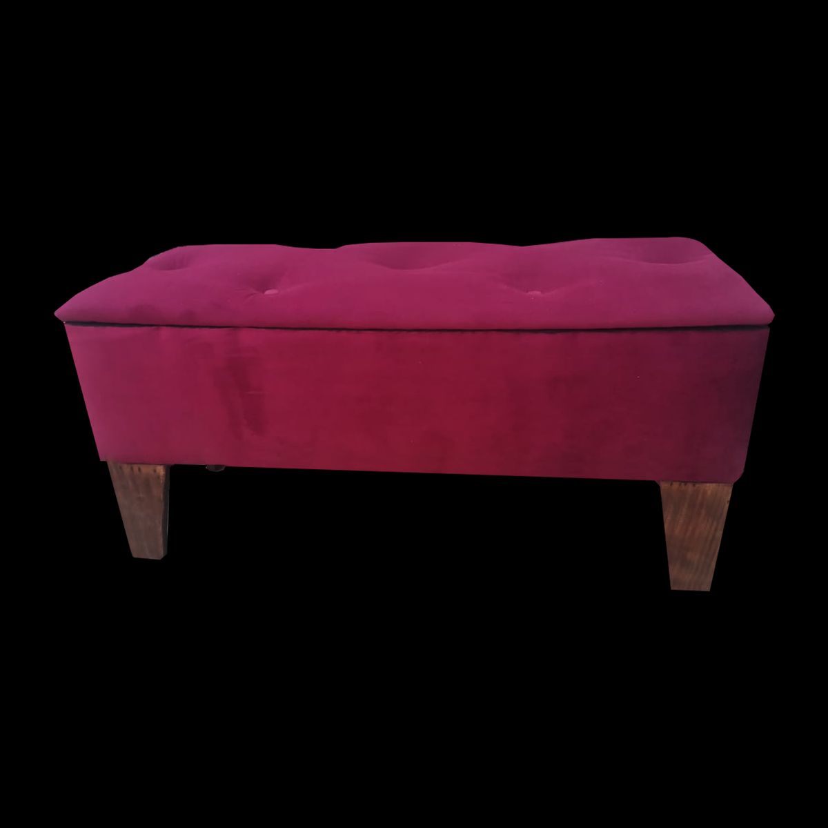 MUEBLES HVM - Banqueta Baúl Hvm Conchevino Felpa