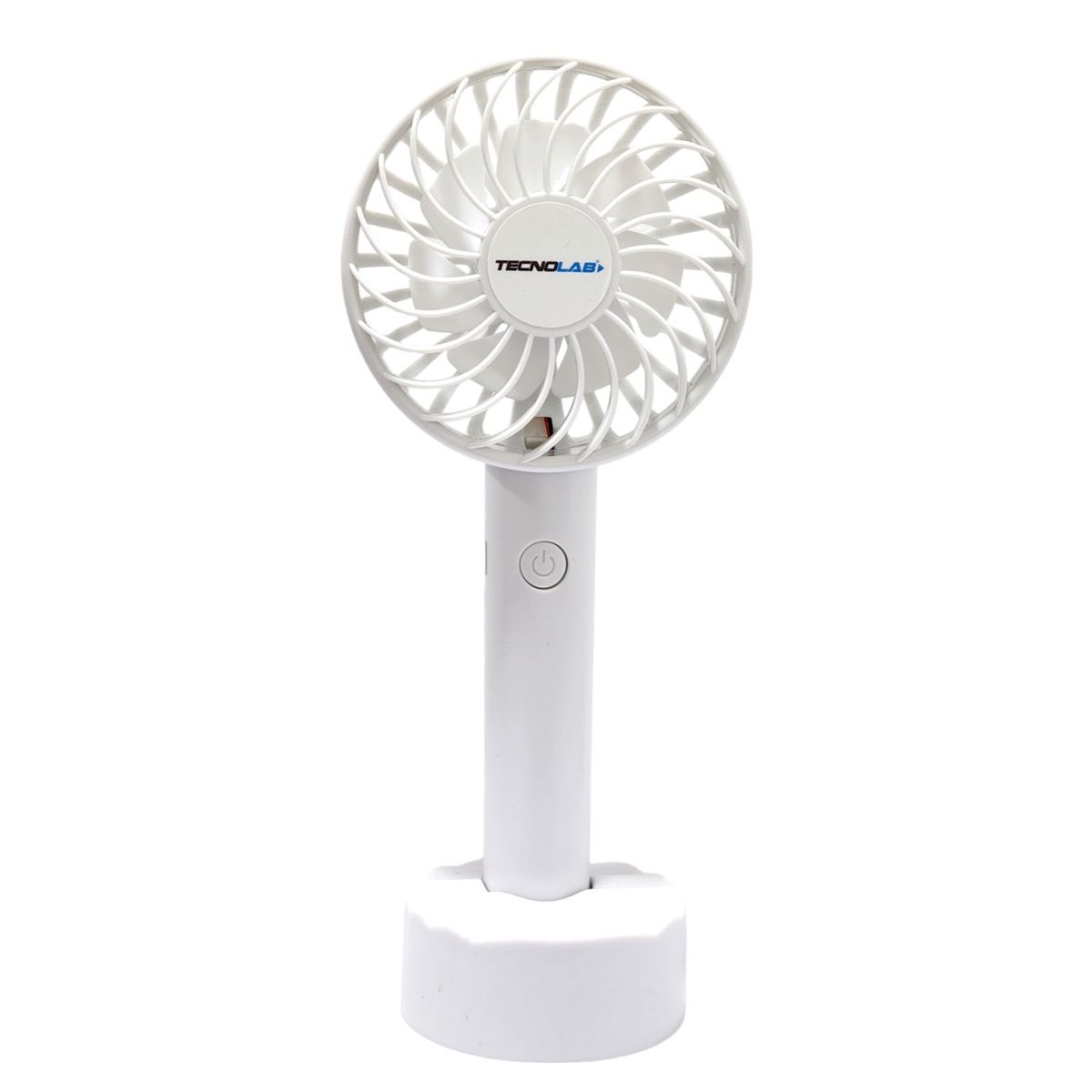 TECNOLAB - Ventilador Recargable Portátil Base Tecnolab Blanco TL671