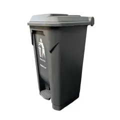 GENERICO - Basurero Contenedor con Tapa y Pedal 30L Exterior B1