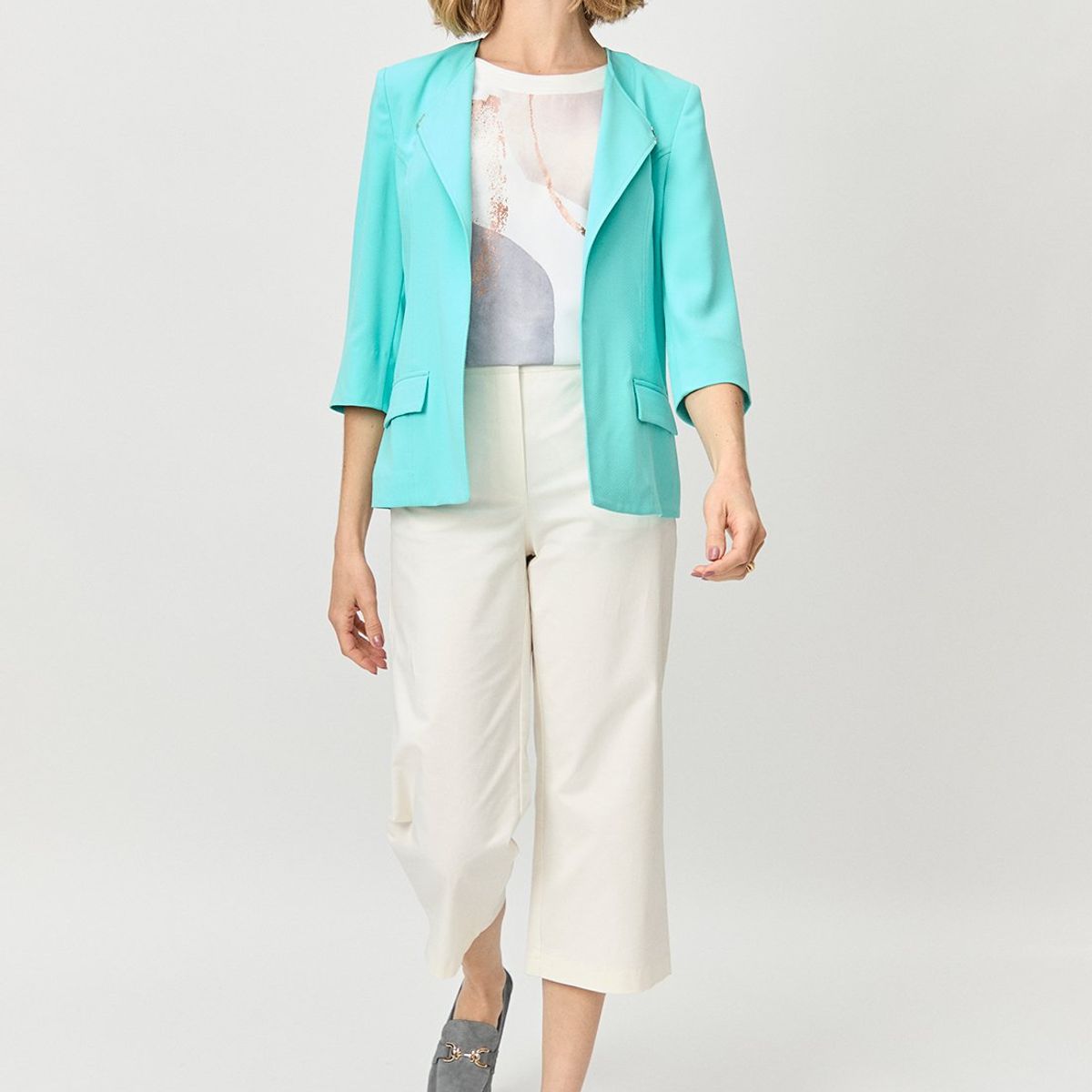 MA GRIFFE - Blazer Verde Cata Mujer Magriffe