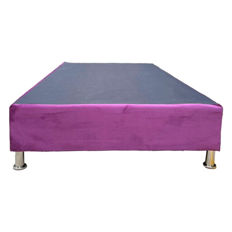 MUEBLES HVM - Base HVM Americana 1.5 P Morada Felpa