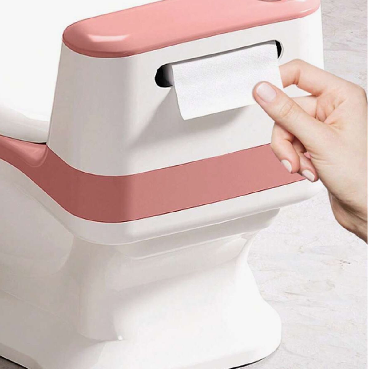 GENERICO - Pelela De Bebé Tipo Inodoro Asiento Acolchonado Sonido Wc