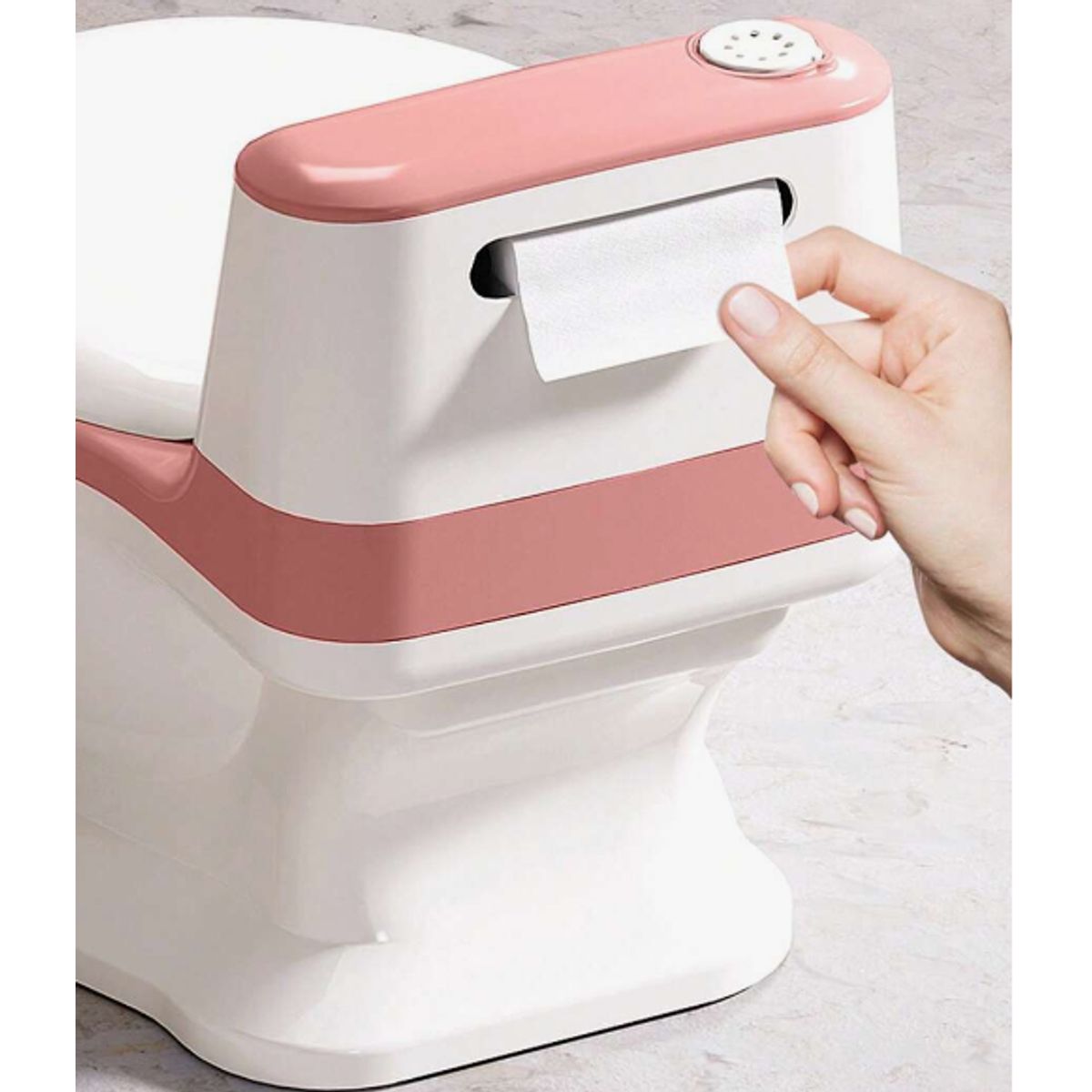 GENERICO - Pelela De Bebé Tipo Inodoro Asiento Acolchonado Sonido Wc