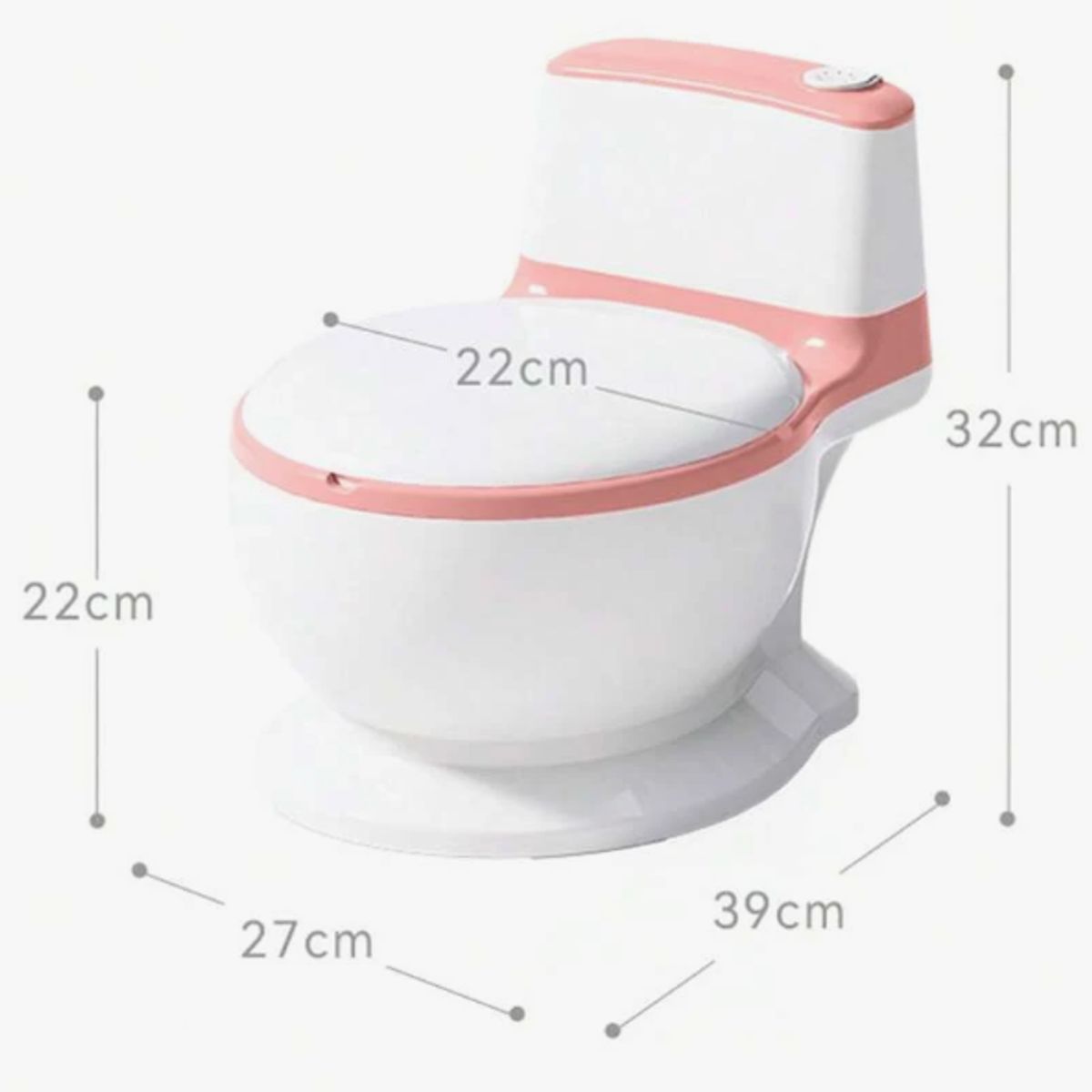 GENERICO - Pelela De Bebé Tipo Inodoro Asiento Acolchonado Sonido Wc