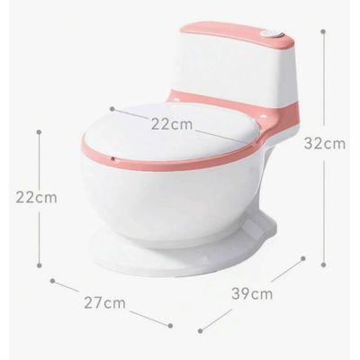 Imagen 2 del producto Pelela De Bebé Tipo Inodoro Asiento Acolchonado Sonido Wc