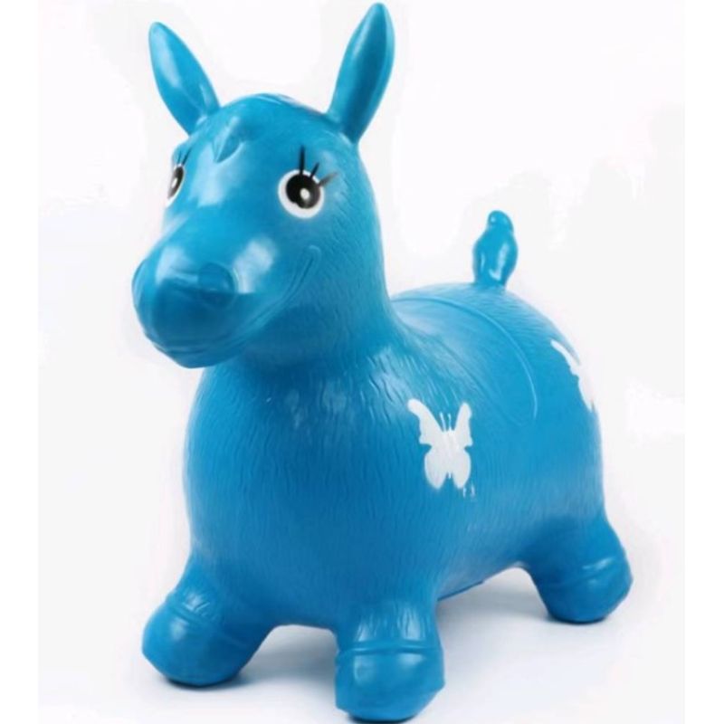 GENERICO - Caballito Pony Saltarín Juguete Para Niños Azul