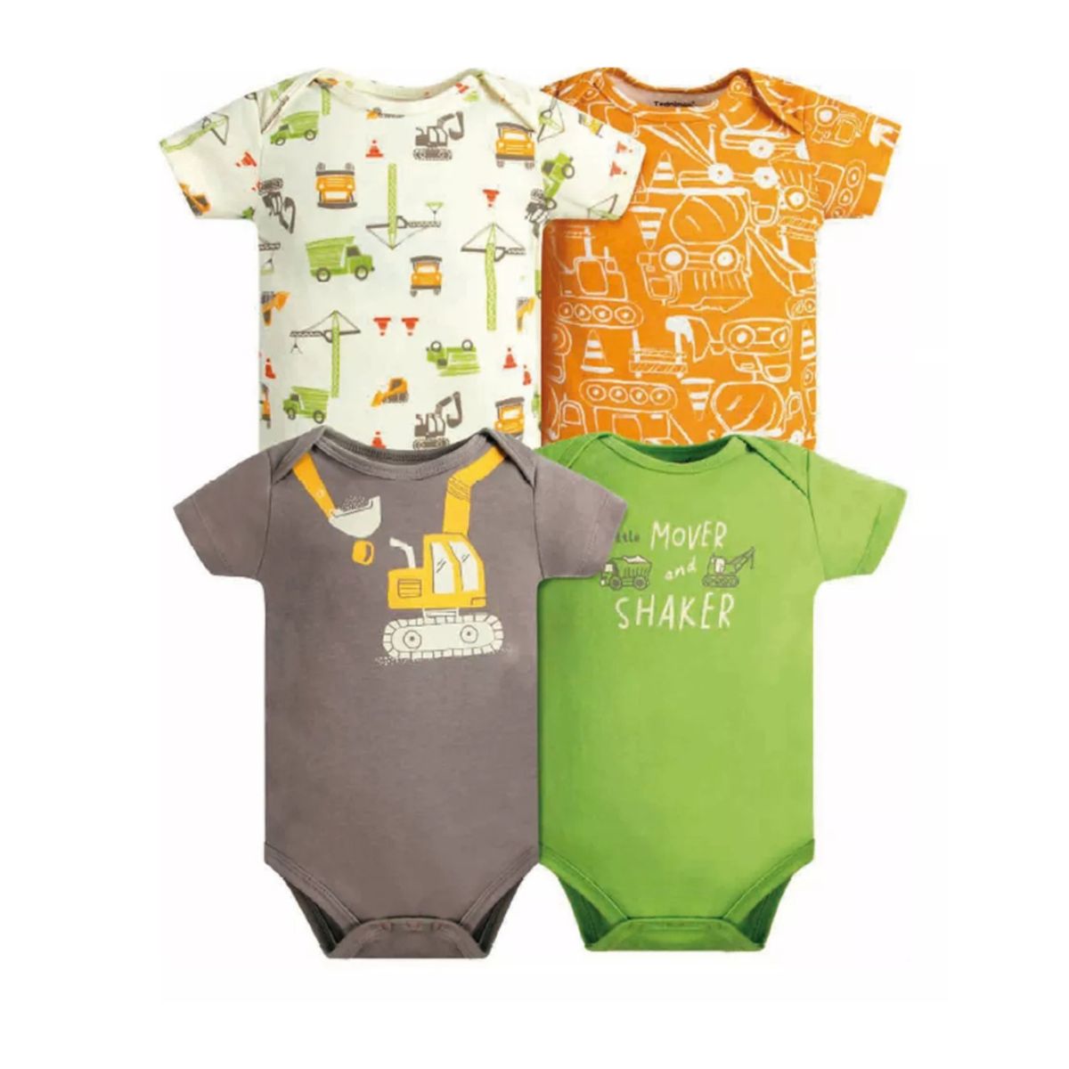 TEDMIMAK - Pack de 4 Bodies Excavadora bebé Niño