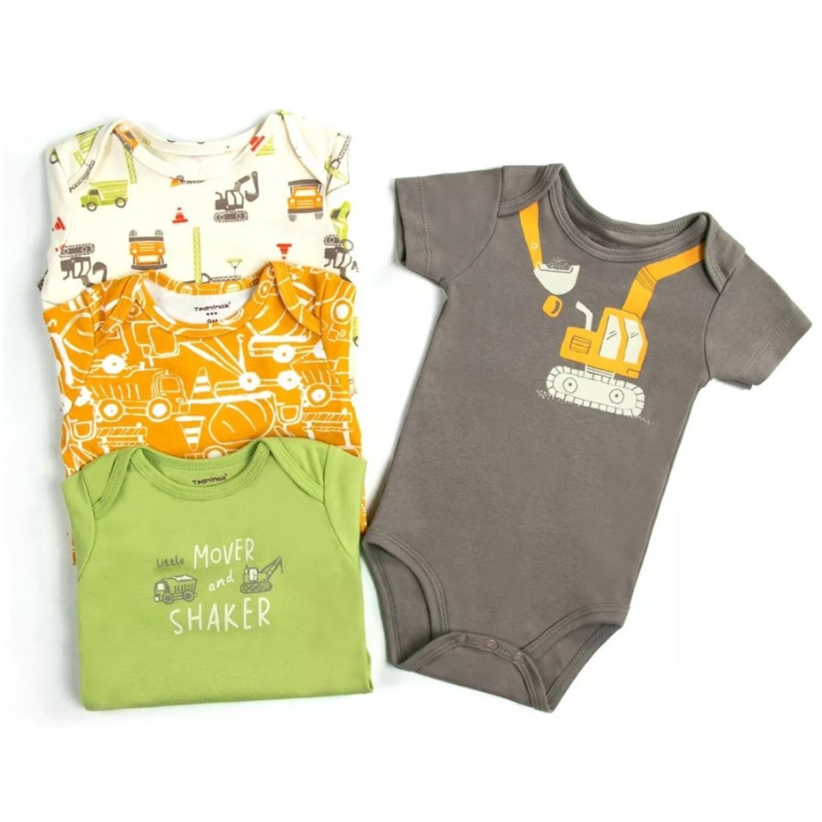 TEDMIMAK - Pack de 4 Bodies Excavadora bebé Niño