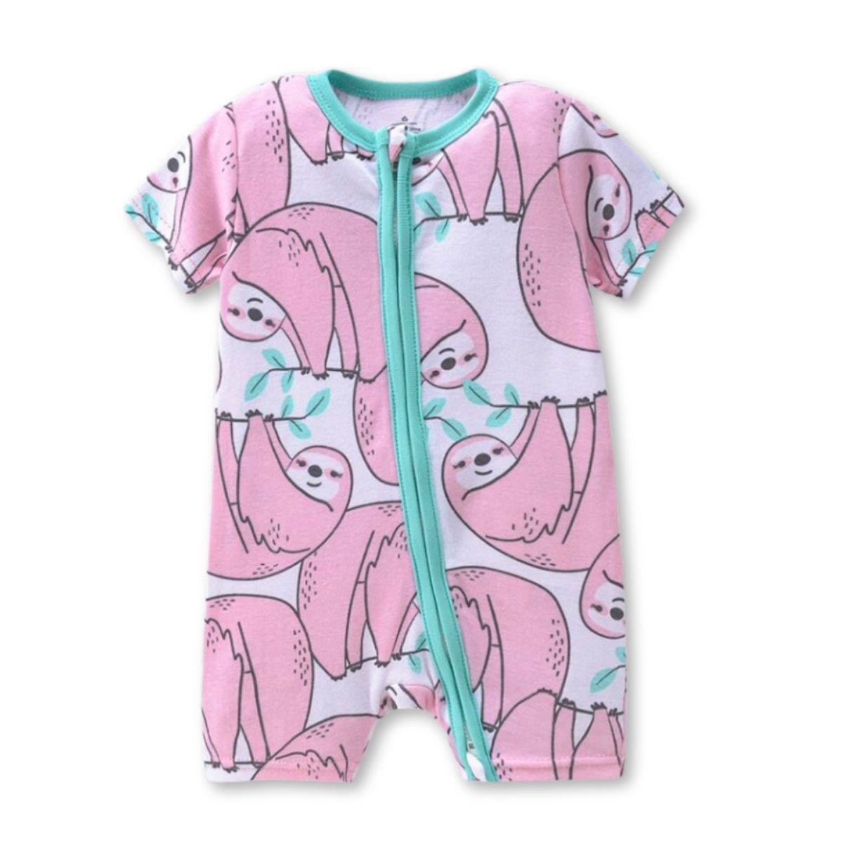 JUMP KIDS - Enterito Corto 100% Algodón Bebé Niña 6 a 24 Meses Lazy