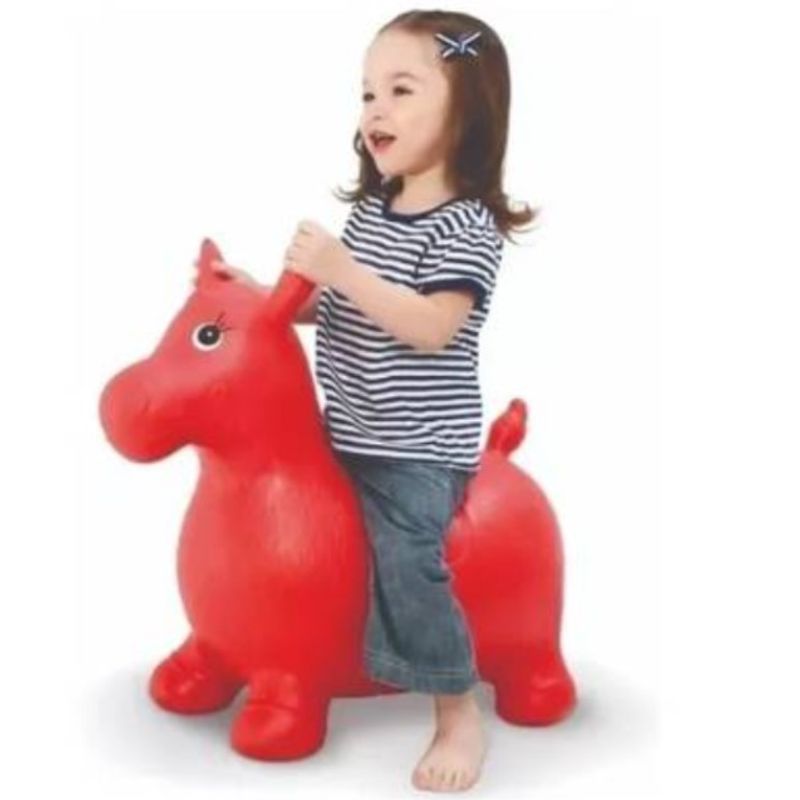 GENERICO - Pony Caballito Saltarín Juguete Para Niños Rojo